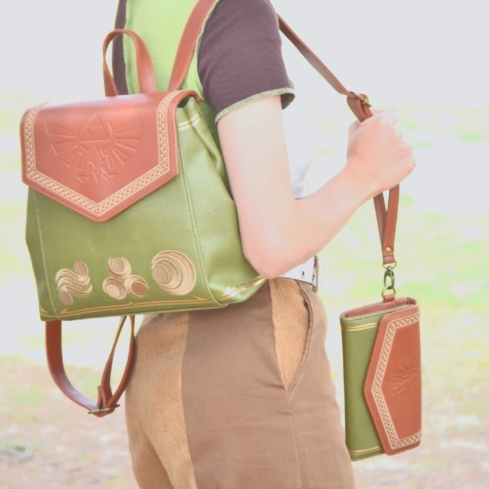 The Legend of Zelda Marks of Goddesses Mini Backpack & Wallet by Danielle Nicole